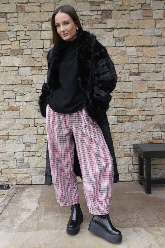 Verbier Faux Fur Coat Black